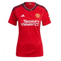 Camisa de Futebol Manchester United Christian Eriksen #14 Equipamento Principal Mulheres 2024-25 Manga Curta